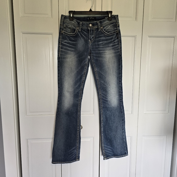 Silver Jeans Aiko Fluid Denim Waist 29" Length 33" - Picture 1 of 11